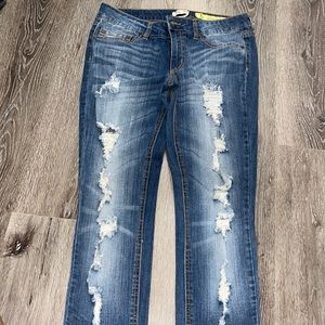 Indigo Reign 11 Denim jeans very stretchy holes could expose skin